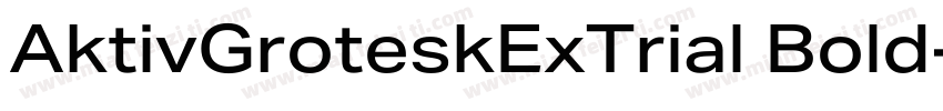 AktivGroteskExTrial Bold字体转换